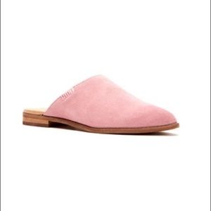 Frye Fenn slip on pink mule